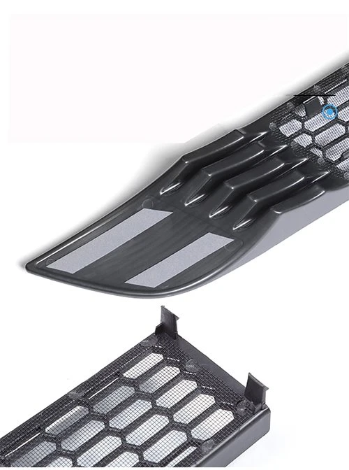 Tesla y-grid grille has double-sided tape and double-fastening buckles