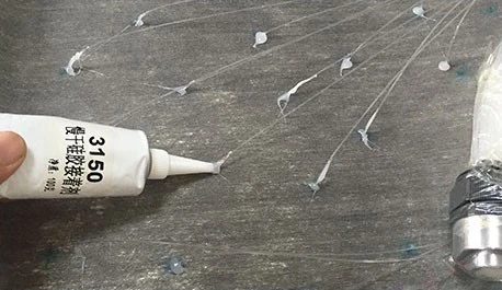 Fixed optical fiber (environmentally friendly silicone glue) Fixed optical fiber (environmentally friendly silicone glue)