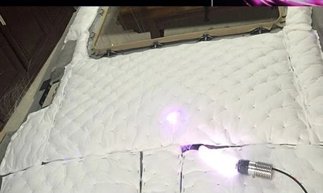 Connect to 12V power supply to see if it can light up