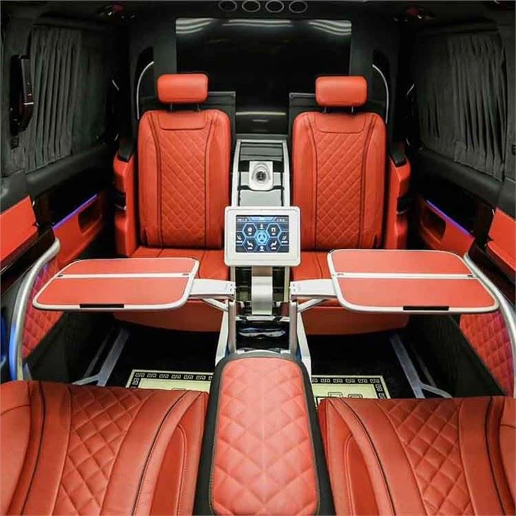 Auto-Mittelarmlehne, zwei Beistelltische für luxuriöse VIP-VANS-Business-Autos